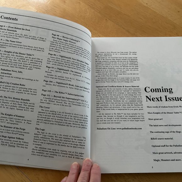 Palladium THE RIFTER No. 1 - Your Guide to the Megaverse - Picture 7 of 9